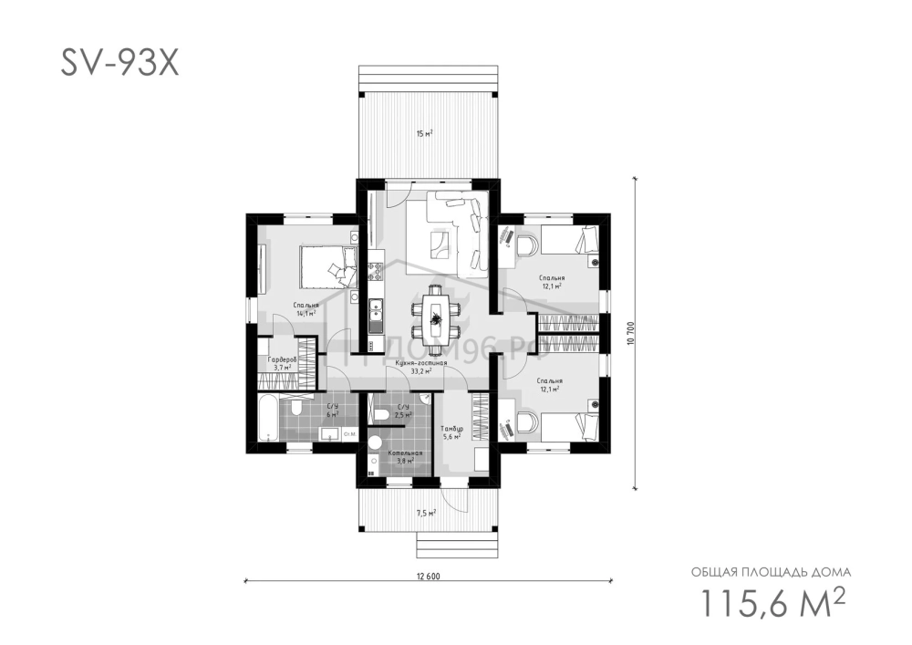 Проект дома 04-SV93X